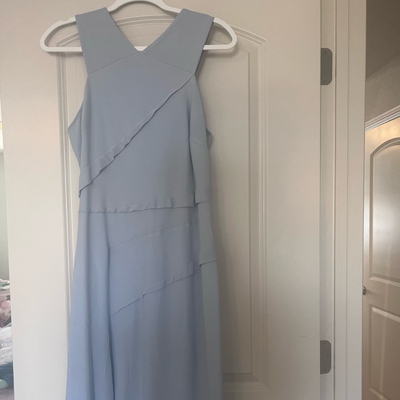 Reiss Paige - Fit-And-Flare Midi Dress In Pale Blue, Womens, size 10 - Picture 2 of 5